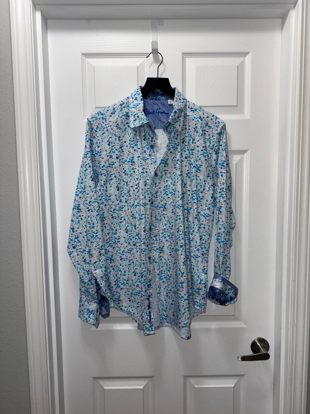 Robert Graham Blue and white Jelly Fish Button-Down Shirt